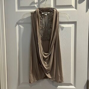 Slouchy crochet sleeveless top